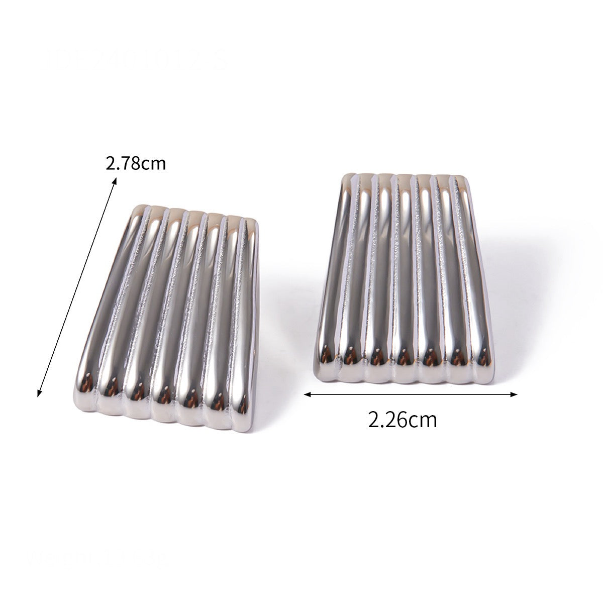 SMALL GROOVED EARRINGS