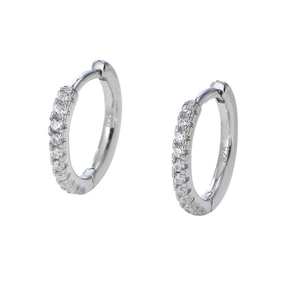 MINI GLITTER HOOPS - 925er Sterling-Silber