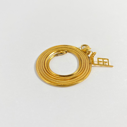 SQUARE SNAKE NECKLACE - Breite: 1,2 mm