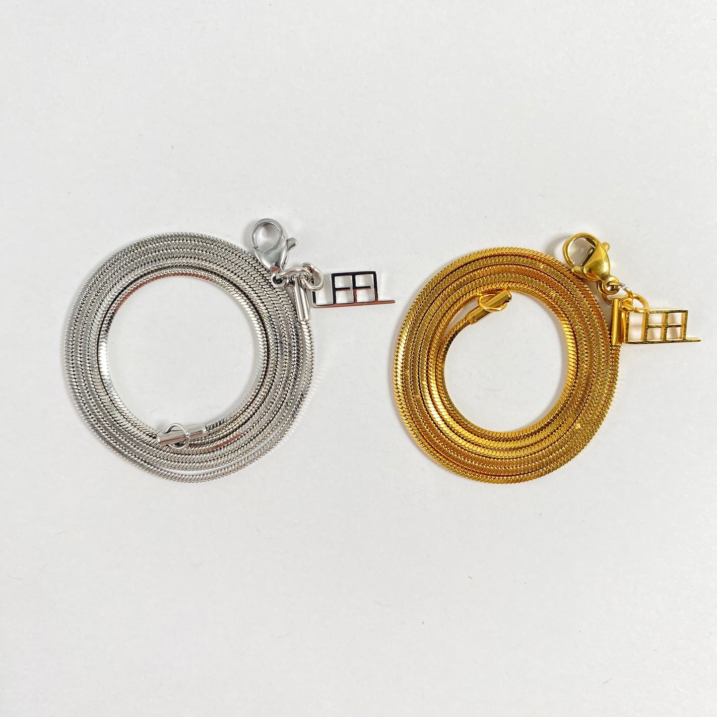 SQUARE SNAKE NECKLACE - Breite: 1,2 mm